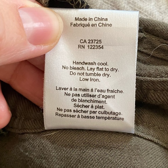 Aritzia Olive Green Overall Shorts - Picture 6 of 6